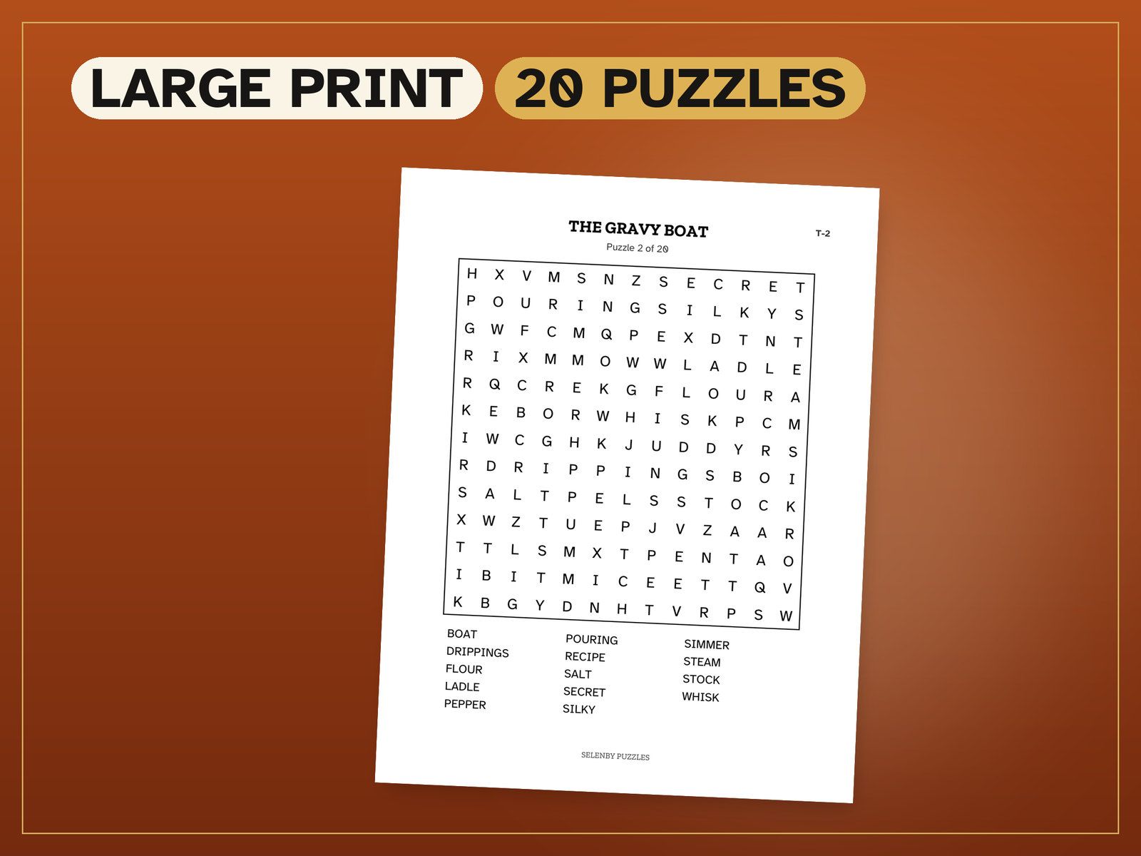 Thanksgiving Word Search: a real page from the printable