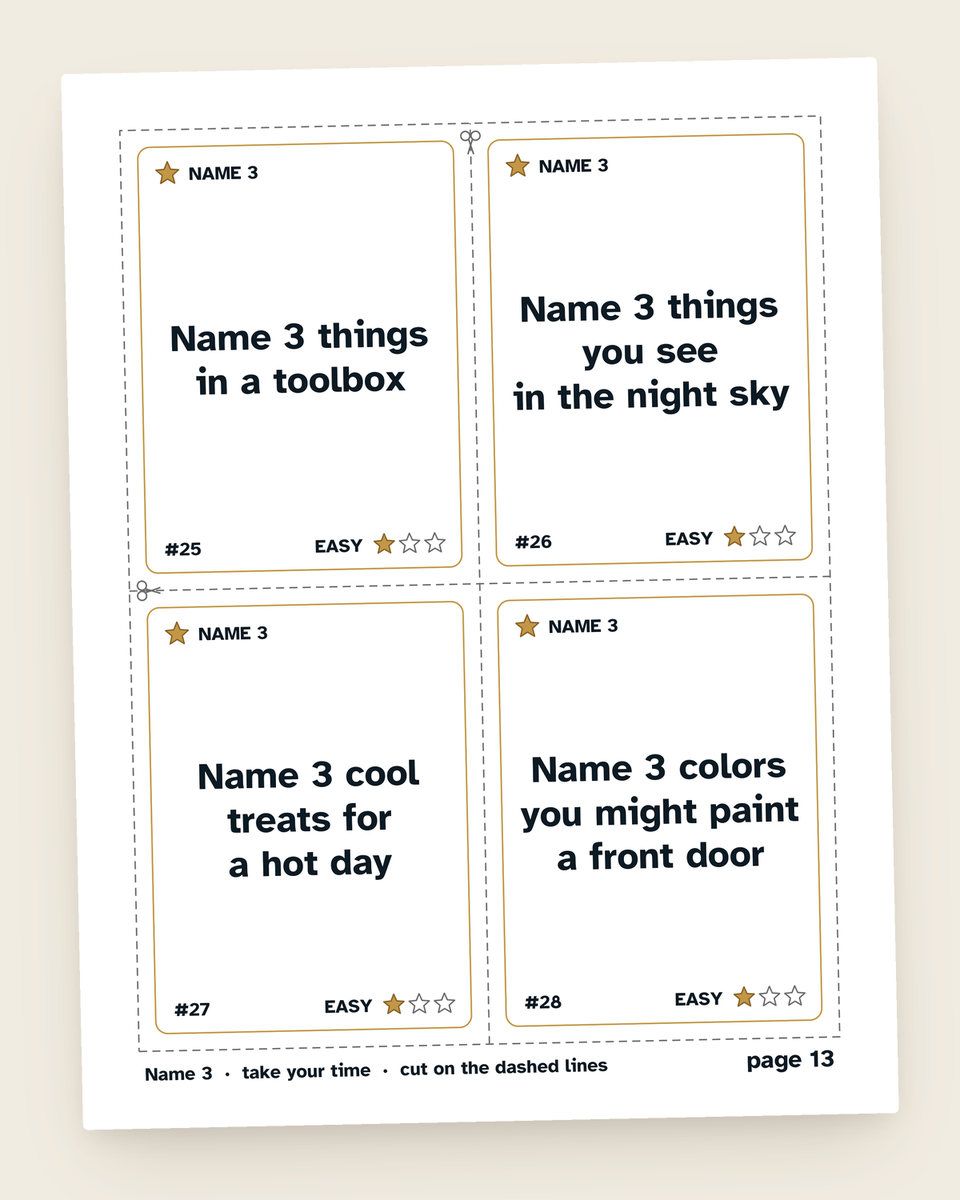 Games for Older Adults Bundle: another page from the printable