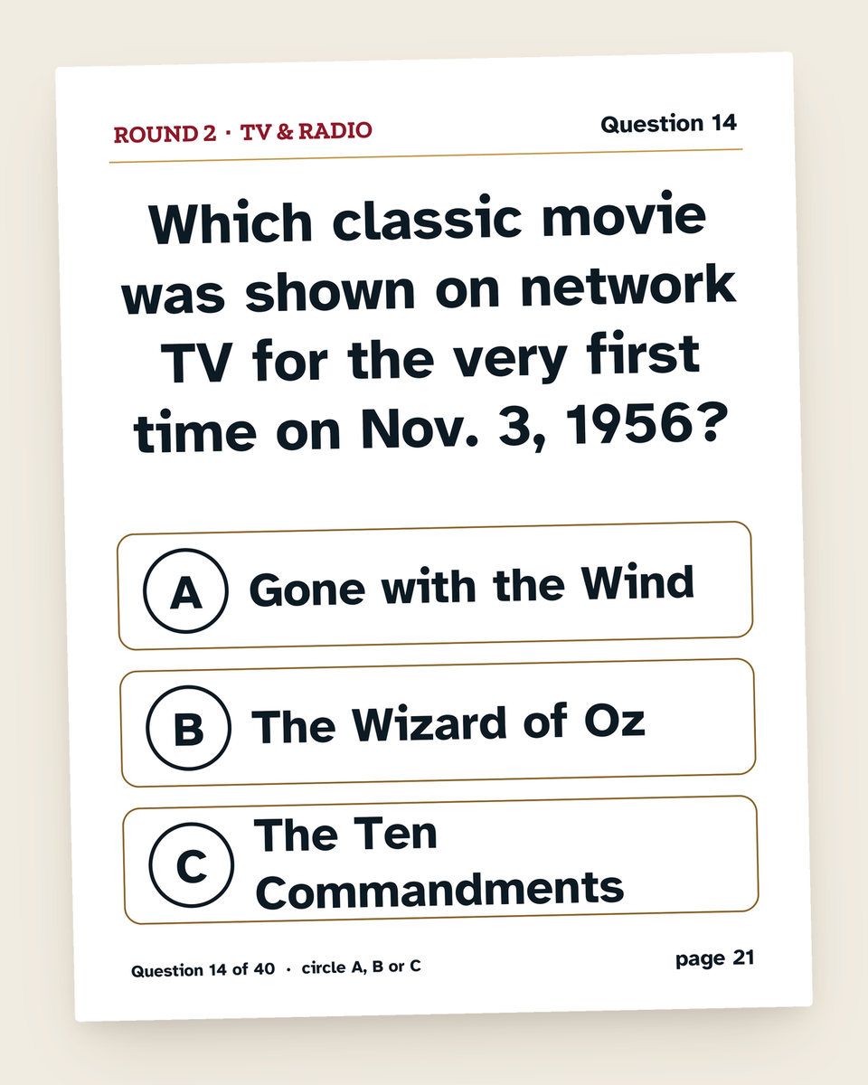 70th Birthday Games Bundle: another page from the printable