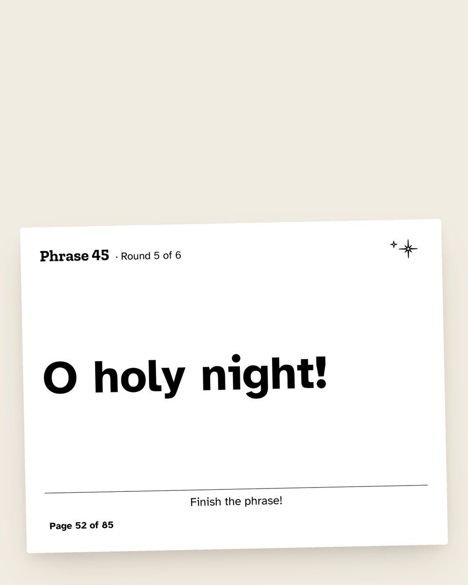 Christmas Finish the Phrase: another page from the printable