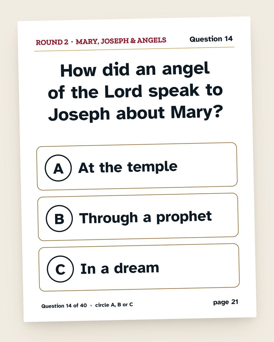 Christmas Bible Quiz: another page from the printable