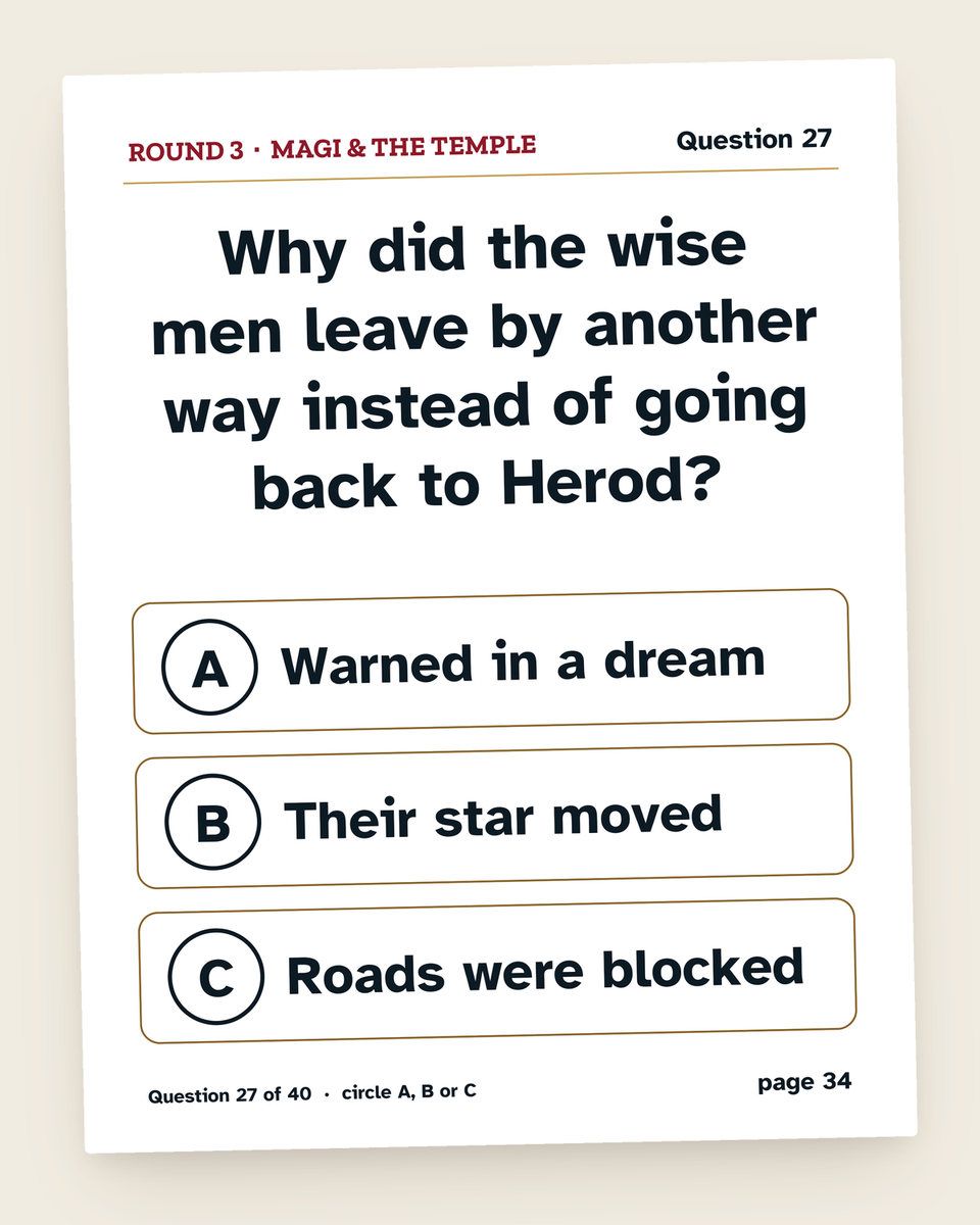 Christmas Bible Quiz: another page from the printable