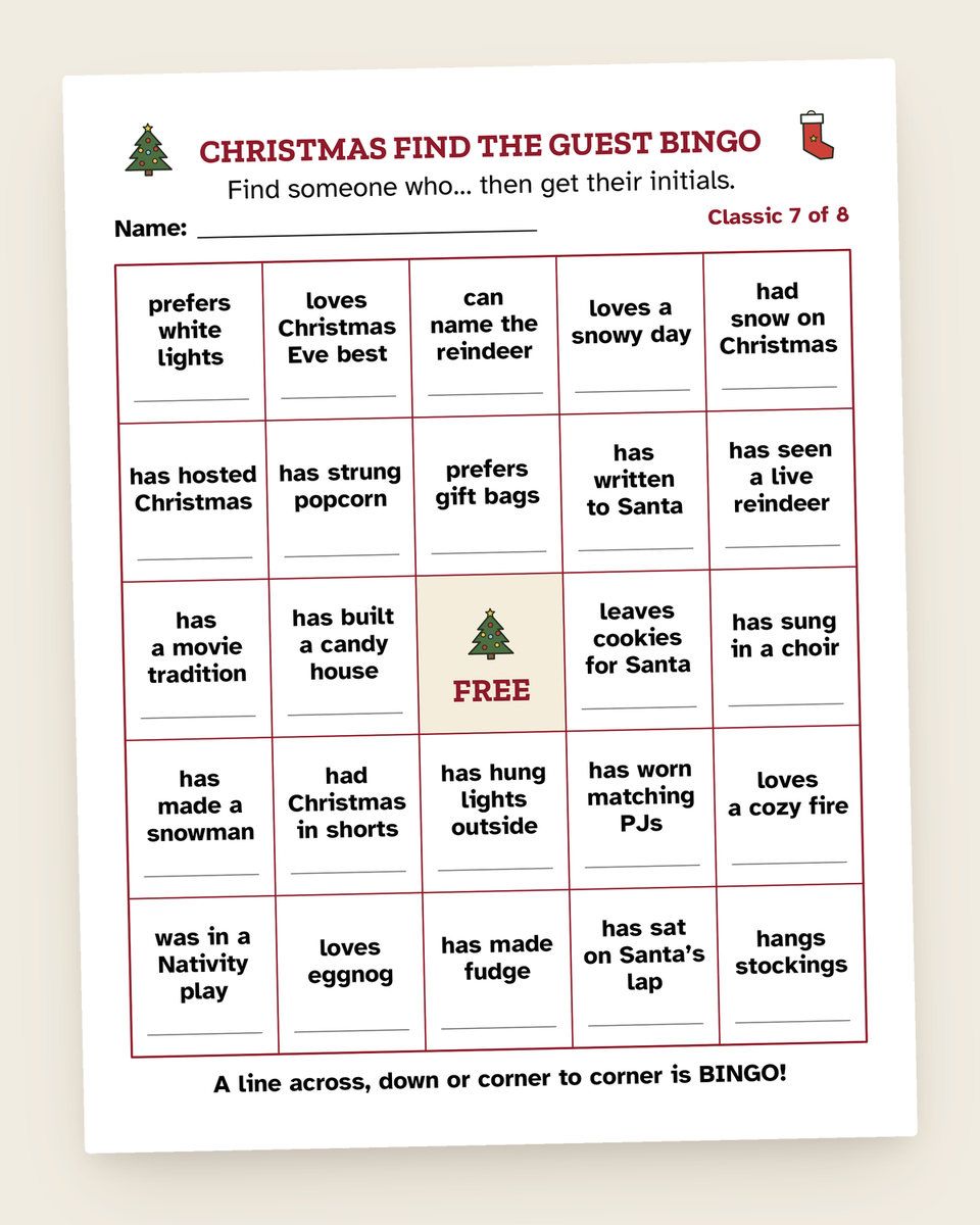 Christmas Party Kit for Large Groups: another page from the printable