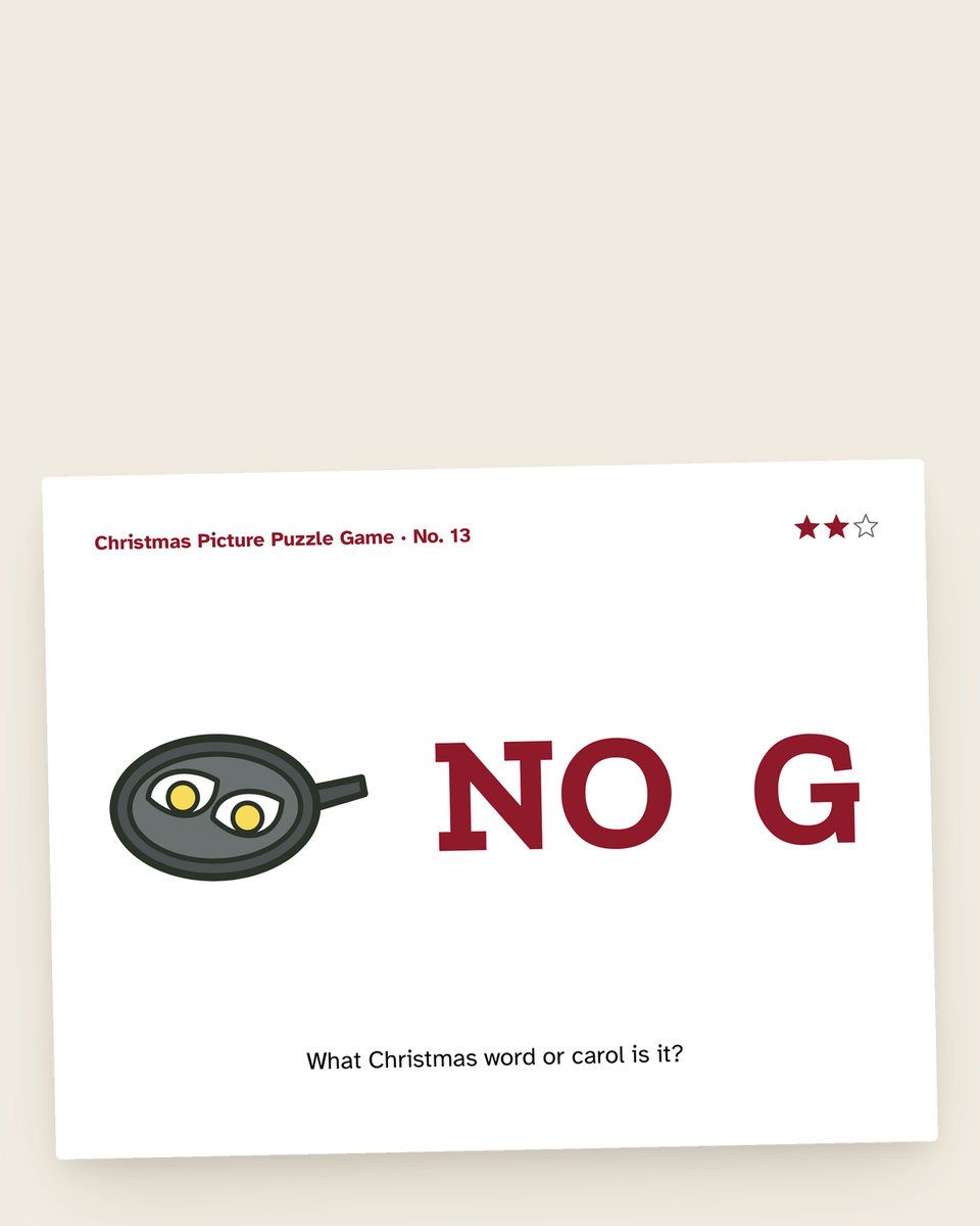 Christmas Picture Puzzles: another page from the printable