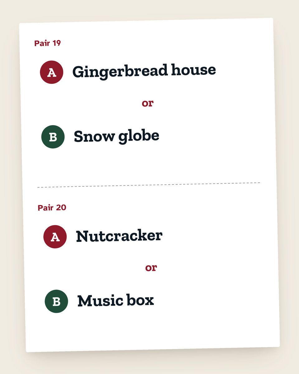 Christmas This or That: another page from the printable