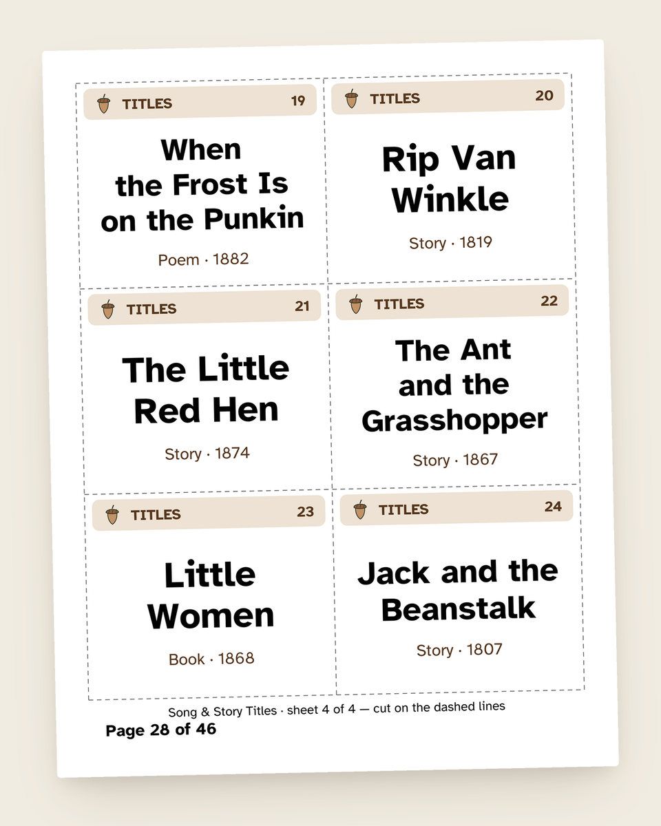 Thanksgiving Charades: another page from the printable