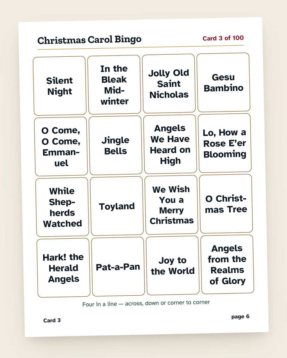 Christmas Party Kit for Large Groups: another page from the printable