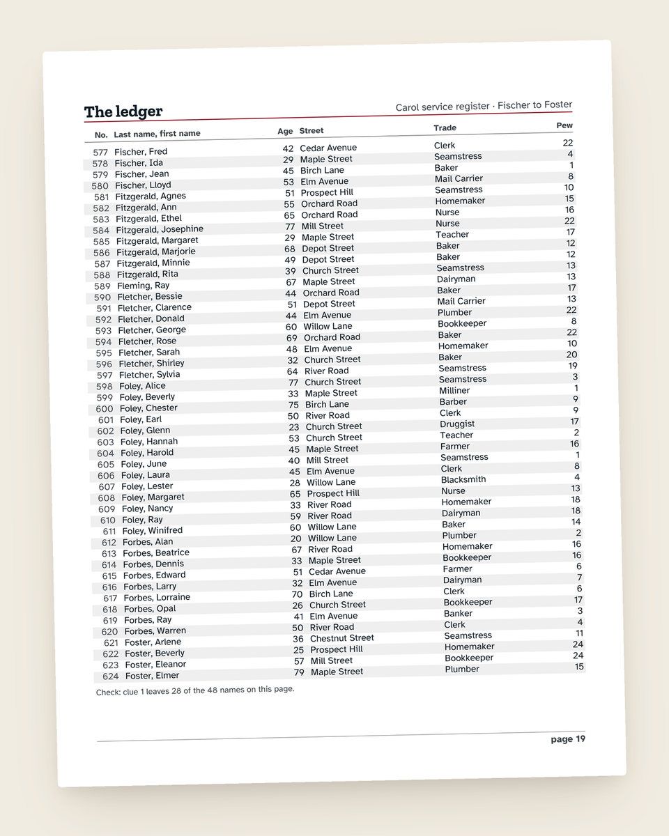 Case File No. 2: The Christmas Star: another page from the printable