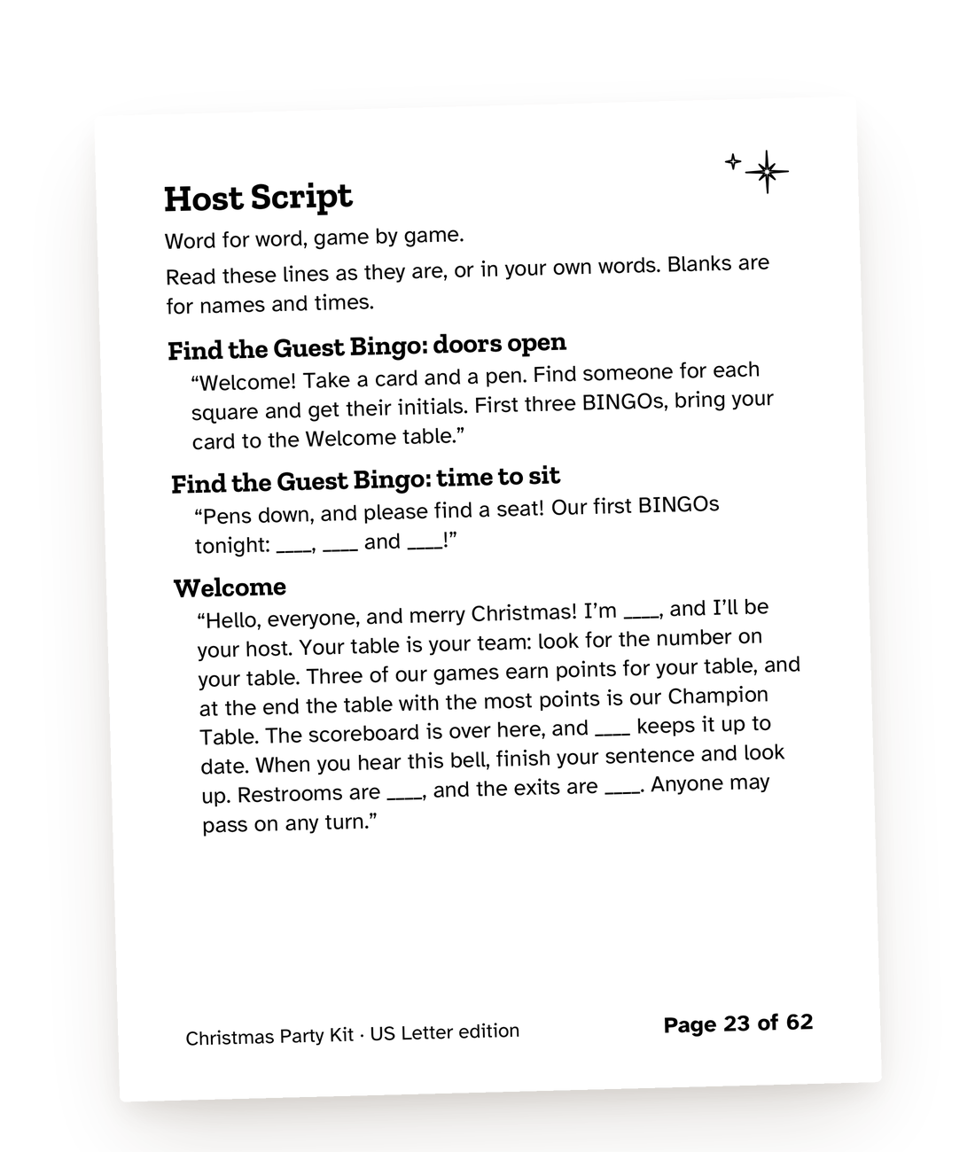 A page from a game in this guide