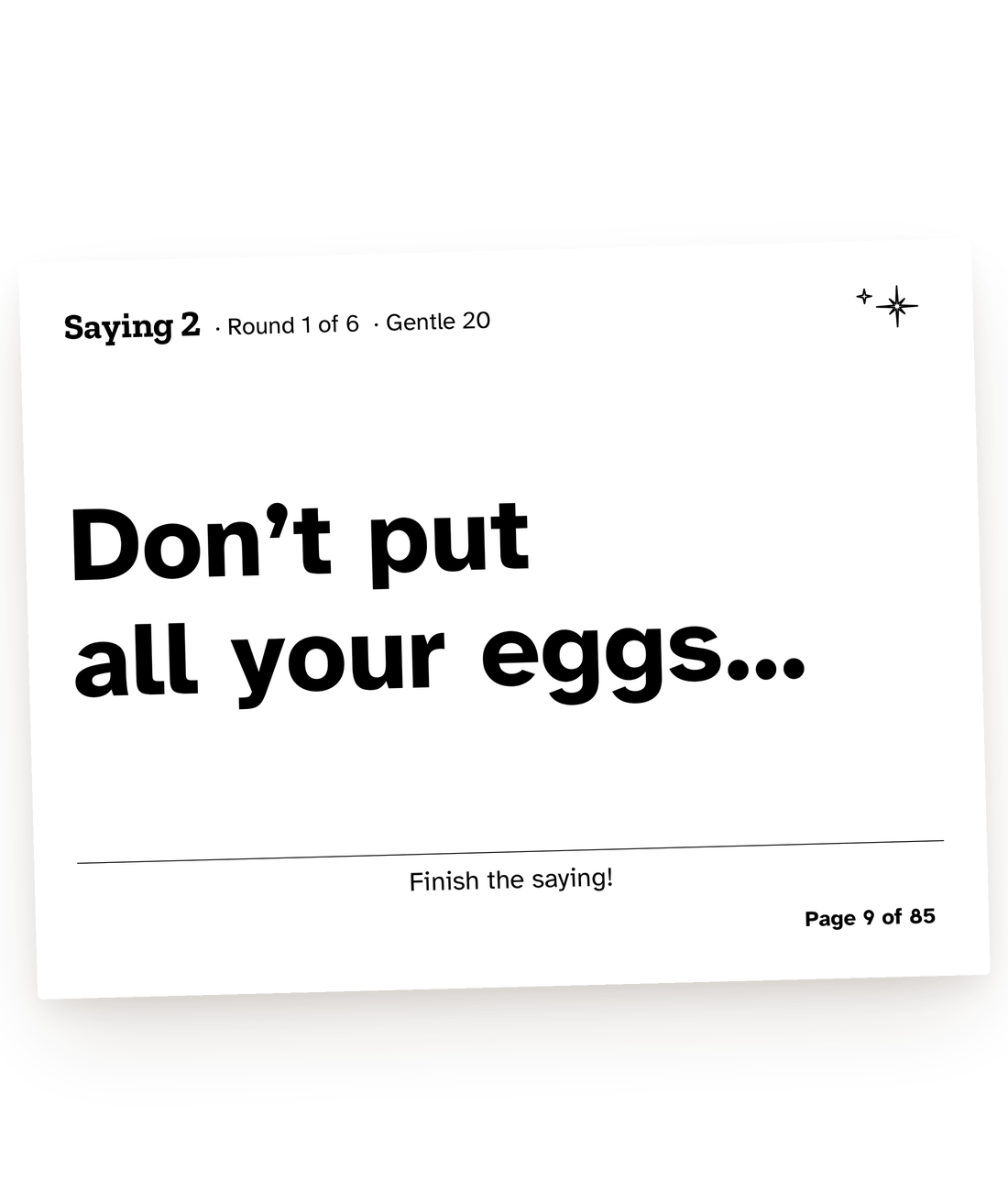 A page from a game in this guide