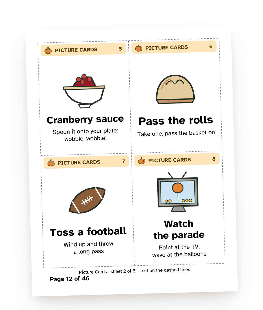 A page from a game in this guide